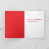 Bloemen denken aan je Wenskaart Kaart (Binnen)