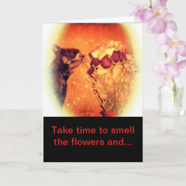 Bloemen denken aan je Wenskaart Kaart