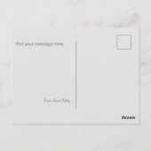 Bloemen denken aan jou briefkaart (Achterkant)