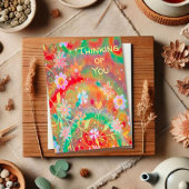  bloemen denken aan jou kaart