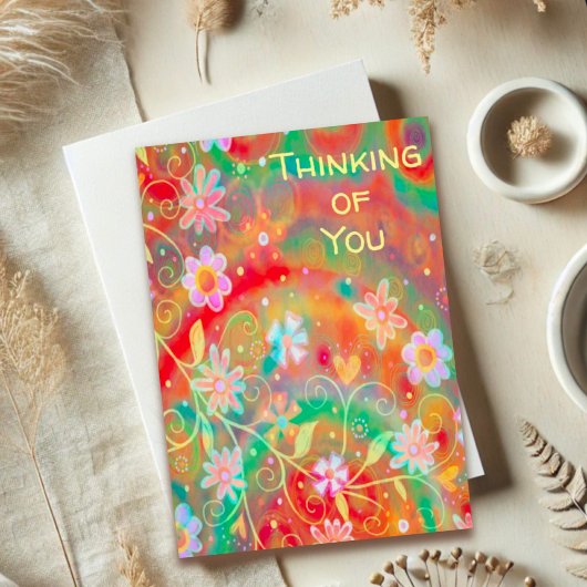  bloemen denken aan jou kaart