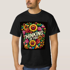 Bloemen denken aan jou Mannen Tshirt