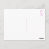 Bloemen denken aan u roze pioenroos Briefkaart (Achterkant)