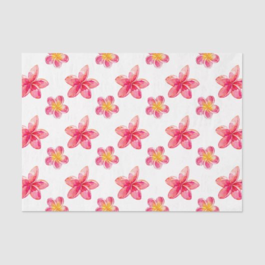 Bloemen (Design 39 Red Series) Tissuepapier (Voorkant)