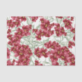Bloemen (Design 52 Red Series) Tissuepapier (Voorkant)
