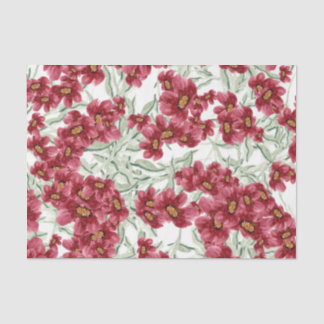 Bloemen (Design 52 Red Series) Tissuepapier