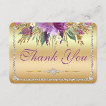 Bloemen Diamanten Bruiloft Dank u Goud