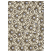 Bloemen Diamanten Klembord (Achterkant)