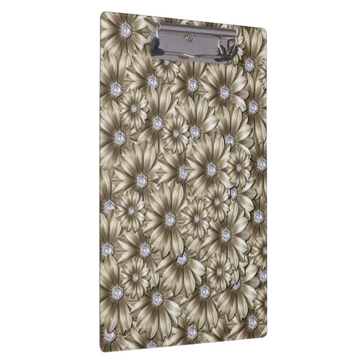 Bloemen Diamanten Klembord (Rechts)