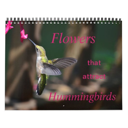 Bloemen die de Kalender van Hummingvogels aantrekk (Hoes)
