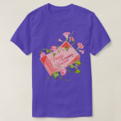 Bloemen die groeien uit boekHet bloemkool boek T-shirt (Design voorkant)
