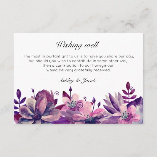 Bloemen die het goed wensen. Trouwinzetstukken. Pa Informatiekaartje (Voorkant)