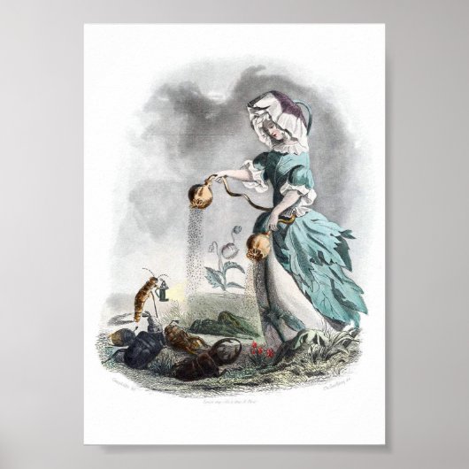 Bloemen die zijn gepersonaliseerd — papaverig poster (Voorkant)