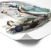 Bloemen die zijn gepersonaliseerd — papaverig poster (Hoek)