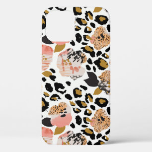 Bloemen, dierenprint, naadloos patroon. Case-Mate iPhone case