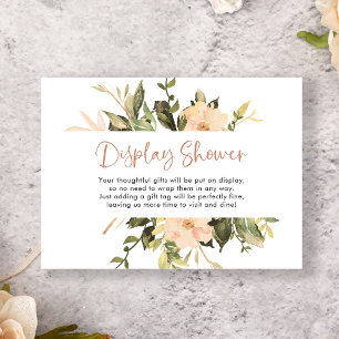 Bloemen   Display Douche Unwrapped Gift Informatiekaartje