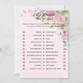 Bloemen dit of dat brunch party spel kaart (Voorkant)