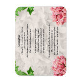 Bloemen - Dochter Gedicht Magnet Magneet (Verticaal)