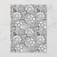 Bloemen doedelpatroon
