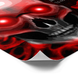 Bloemen donker moody gothic schedel drinken menu t poster