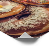 Bloemen donuts poster (Hoek)