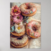 Bloemen donuts poster (Voorkant)