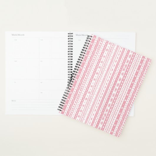 Bloemen doodle strepen planner (Display)