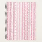 Bloemen doodle strepen planner (Voorkant)