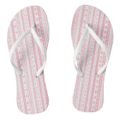 Bloemen doodle strepen teenslippers (Voetbed)