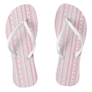 Bloemen doodle strepen teenslippers
