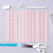 Bloemen doodle strepen tissuepapier (Craft)