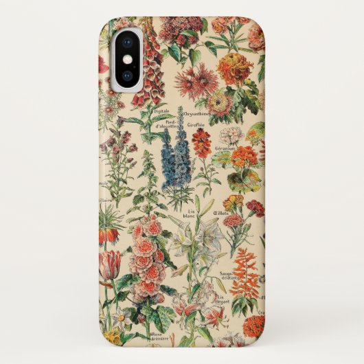  bloemen door Adolphe Millot Case-Mate iPhone Case (Achterkant)