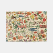  bloemen door Adolphe Millot Fleece Deken (Voorkant (Horizontaal))