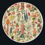 bloemen door Adolphe Millot Keramische Knop<br><div class="desc">bloemen van Adolphe Millot. 
Bezoek mijn winkel voor een interessanter ontwerp en meer keuze voor kleuren => zazzle.com/colorfulworld*</div>