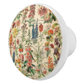 bloemen door Adolphe Millot Keramische Knop (Rechts)