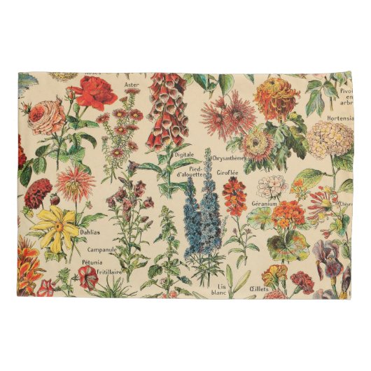 bloemen door Adolphe Millot Kussensloop (Achterkant)