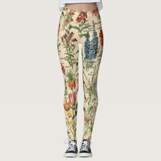  bloemen door Adolphe Millot Leggings