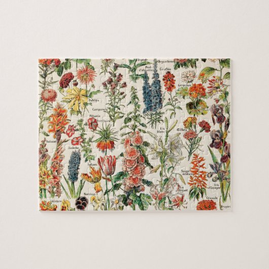 bloemen door Adolphe Millot Legpuzzel (Horizontaal)