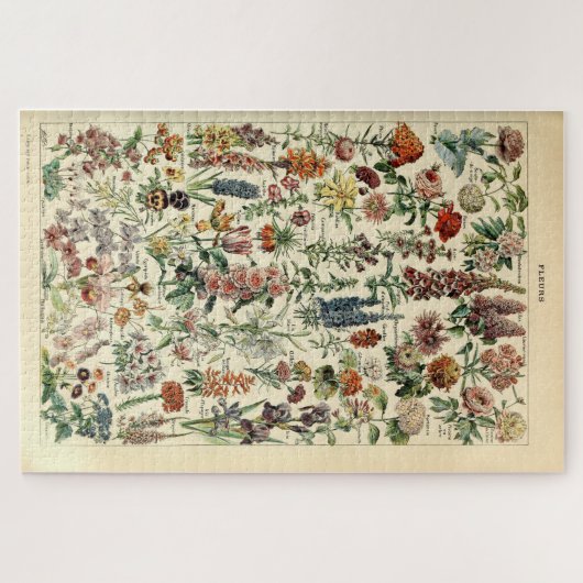  bloemen door Adolphe Millot Legpuzzel (Horizontaal)