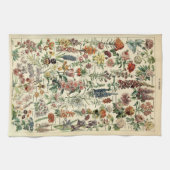  bloemen door Adolphe Millot Theedoek (Horizontaal)