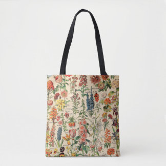  bloemen door Adolphe Millot Tote Bag