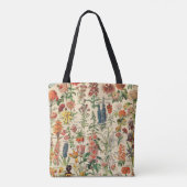 bloemen door Adolphe Millot Tote Bag (Achterkant)