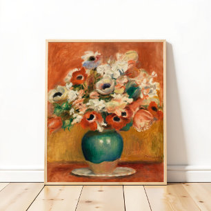 Bloemen door August Renoir, Kunst Poster