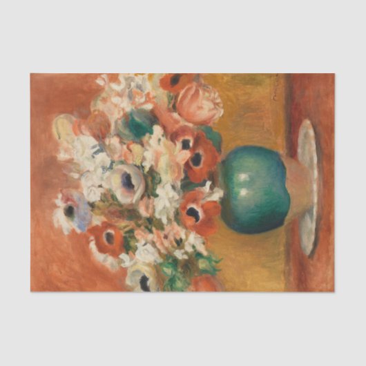 Bloemen door August Renoir, Kunst Tissuepapier (Voorkant)