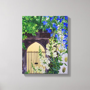 Bloemen door een zonnelightgateway 2008 canvas afdruk