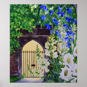 Bloemen door een zonnelightgateway 2008 poster