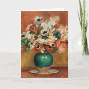 Bloemen door Renoir Impressionistische Kunst Schil Kaart