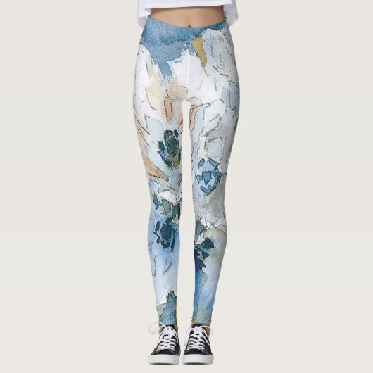 Bloemen door Vrubel Leggings (Voorkant)