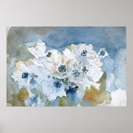 Bloemen door Vrubel Poster