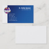 Bloemen Dot White Smile Tandarts Visitekaartje (Voorkant / Achterkant)